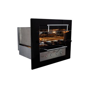 Churrasqueira Moderna Gourmet com Assador Elétrico para Embutir 127v