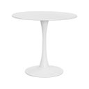 Ver imagem 1 de Mesa Saarinen Tulipa Redonda 80cm Tampo Madeira Branca Sala Cozinha Jantar