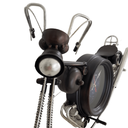 Ver imagem 4 de Moto Retrô em Metal com Relógio 54cm X 33cm X 13 Cm