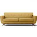 Ver imagem 3 de Sofá 3 Lugares Sala de Estar Miami 2,10M D02 Veludo Mostarda C-279 - LyAM Decor