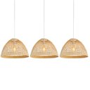 Ver imagem 1 de 3 Pendente Fibra Natural Junco Artesanal Boho E27 Bancada Nat48