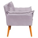 Ver imagem 4 de Kit 2 Poltronas Decorativa Confortável para Sala Quarto Recepção Escritório Manicure Alice Tecido Li