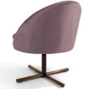 Ver imagem 5 de Kit 2 Poltronas Decorativas Giratória Base X Rafa D02 Veludo Rosê C-305 - Lyam Decor