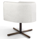 Ver imagem 6 de Poltrona Decorativa Giratória Base X Betina D02 Linho Bege B-443 - Lyam Decor