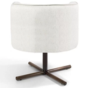 Ver imagem 7 de Poltrona Decorativa Giratória Base X Betina D02 Linho Bege B-443 - Lyam Decor