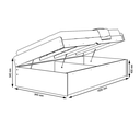 Ver imagem 5 de Cama Solteiro 188 X 88 Reforçada com Báu Organizador Camila:branco