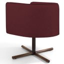 Ver imagem 3 de Poltrona Decorativa Giratória Base X Betina D02 Veludo Marsala C-278 - Lyam Decor