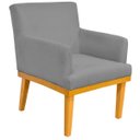Ver imagem 2 de Kit 2 Poltronas Decorativas para Base Mel Beatriz W01 Corano Cinza - Lyam Decor