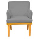 Ver imagem 4 de Kit 2 Poltronas Decorativas para Base Mel Beatriz W01 Corano Cinza - Lyam Decor