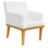 Kit 2 Poltronas Decorativas para Base Mel Beatriz W01 Corano Branco - Lyam Decor - 2