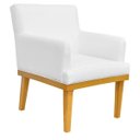 Ver imagem 2 de Kit 2 Poltronas Decorativas para Base Mel Beatriz W01 Corano Branco - Lyam Decor