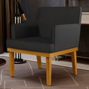 Ver imagem 2 de Kit 2 Poltronas Decorativas para Base Mel Beatriz W01 Corano Preto - Lyam Decor