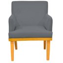 Ver imagem 4 de Kit 2 Poltronas Decorativas para Base Mel Beatriz W01 Suede Cinza - Lyam Decor