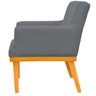 Kit 2 Poltronas Decorativas para Base Mel Beatriz W01 Suede Cinza - Lyam Decor - 5
