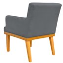 Ver imagem 6 de Kit 2 Poltronas Decorativas para Base Mel Beatriz W01 Suede Cinza - Lyam Decor