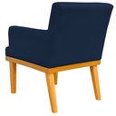 Ver imagem 6 de Kit 2 Poltronas Decorativas para Base Mel Beatriz W01 Suede Azul Marinho - Lyam