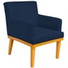 Kit 2 Poltronas Decorativas para Base Mel Beatriz W01 Suede Azul Marinho - Lyam - 2