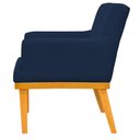 Ver imagem 5 de Kit 2 Poltronas Decorativas para Base Mel Beatriz W01 Suede Azul Marinho - Lyam