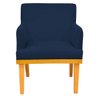 Kit 2 Poltronas Decorativas para Base Mel Beatriz W01 Suede Azul Marinho - Lyam - 4