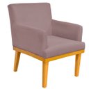Ver imagem 2 de Kit 2 Poltronas Decorativas para Base Mel Beatriz W01 Suede Rosê - Lyam Decor