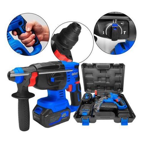 Martelete Perfurador Rompedor Brushless Recarregável 20000ma