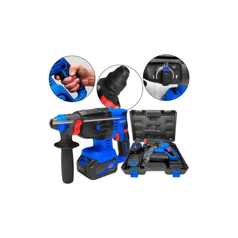 Martelete Perfurador Rompedor Brushless Recarregável 20000ma