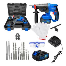 Martelete Perfurador Rompedor Brushless Recarregável 20000ma - 2