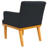 Kit 2 Poltronas Decorativas para Base Mel Beatriz W01 Suede Preto - Lyam Decor - 6