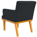 Ver imagem 6 de Kit 2 Poltronas Decorativas para Base Mel Beatriz W01 Suede Preto - Lyam Decor