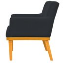 Ver imagem 5 de Kit 2 Poltronas Decorativas para Base Mel Beatriz W01 Suede Preto - Lyam Decor