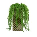 Ver imagem 1 de Vaso alto dourado trabalhado com plantas caídas