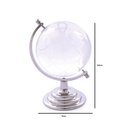 Ver imagem 3 de Globo Terrestre Decorativo Cristal Incolor 7,5x9x12cm