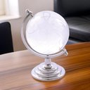 Ver imagem 2 de Globo Terrestre Decorativo Cristal Incolor 7,5x9x12cm