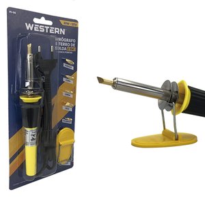 Pirógrafo Gravador e Ferro de Solda Ferramenta com 5 Pontas