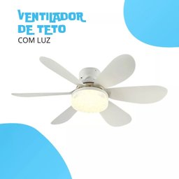 Lâmpada com Ventilador de Teto Silencioso Bivolt 2em1 - 5