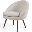 Ver imagem 2 de Kit 2 Poltronas Decorativas Fixa Pés Palito Rafa D02 Tressê Linho Bege C-107 - Lyam Decor