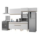 Ver imagem 2 de Armário de Cozinha Compacta 4 Peças Ml3868 Veneza Multimóveis - Branco