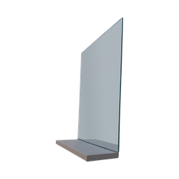 Espelheira Retangular 30x40cm Com Prateleira Snow MDF - 4