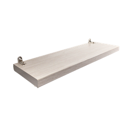 Espelheira Retangular 30x40cm Com Prateleira Snow MDF - 7