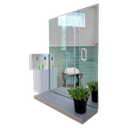 Ver imagem 1 de Espelheira Retangular 30x40cm Com Prateleira Snow MDF