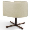 Ver imagem 4 de Kit 2 Poltronas Decorativas Giratória Base X Betina D02 Linho Bege C-129 - Lyam Decor