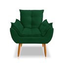 Ver imagem 3 de Kit 2 Poltrona Opala Puff Descanso para Os Pés:verde