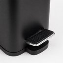 Ver imagem 5 de Lixeira Retangular Slim Soft com Pedal 5 Litros Tampa Fechamento Suave Silencioso Cesto de Lixo Luxo