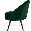 Ver imagem 3 de Poltrona Decorativa Fixa Pés Palito Rafa D02 Veludo Verde C-303 - Lyam Decor