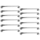 Ver imagem 1 de Barra Alça Apoio 50cm Aço Inox Kit 11 Uni Idoso Gestante Cadeirante Pcd Banheiro Box Escada Corrimao