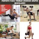 Ver imagem 4 de Halter Regulavel 24kg Dumbell Anilhas Academia Peso Ajustavel Treino Musculaçao Fitness Cross Exerci
