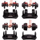Ver imagem 7 de Halter Regulavel 24kg Dumbell Anilhas Academia Peso Ajustavel Treino Musculaçao Fitness Cross Exerci