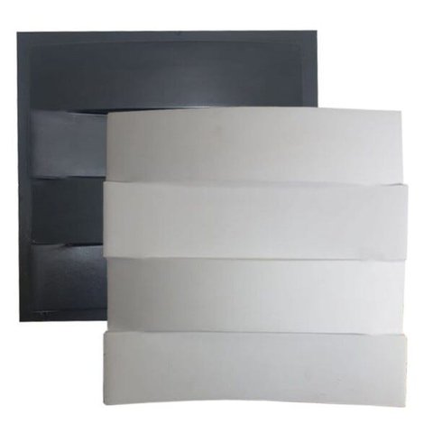 Forma Gesso/Cimento 3D ABS - Côncavo e Convexo 30x30