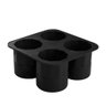 Moldes de Gelo de Silicone Cubos de Gelo Reutilizável Preto - 1