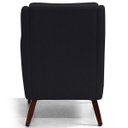 Ver imagem 4 de Poltrona Decorativa para e Recepção Gooby D02 Veludo Preto B-300 - Lyam Decor